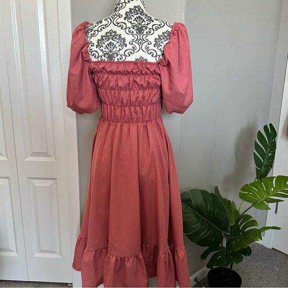 Puff Sleeve Dress - Picture 2 of 5